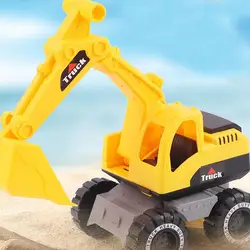 Simulation de véhicule d'ingénierie à inertie, pelleteuse, jouet, modèle de plage, sable, avec voiture, vente pour enfants, L8Z6 