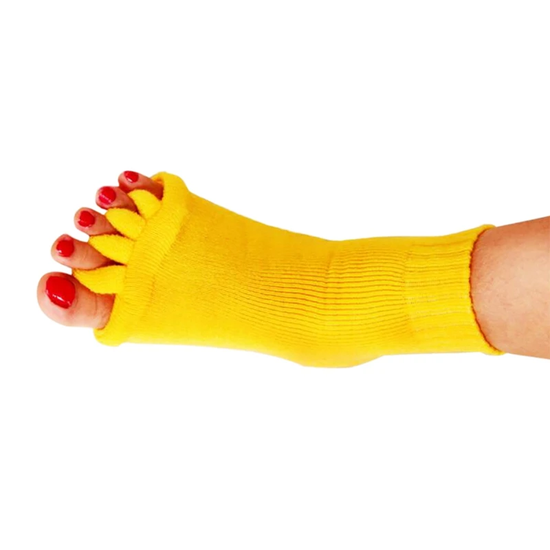 1 пара носки с пятью раздельными пальцами ортопедические разделители для ног корректор Bunion ortopiic Hallux вальгусная коррекция осанки эктропион