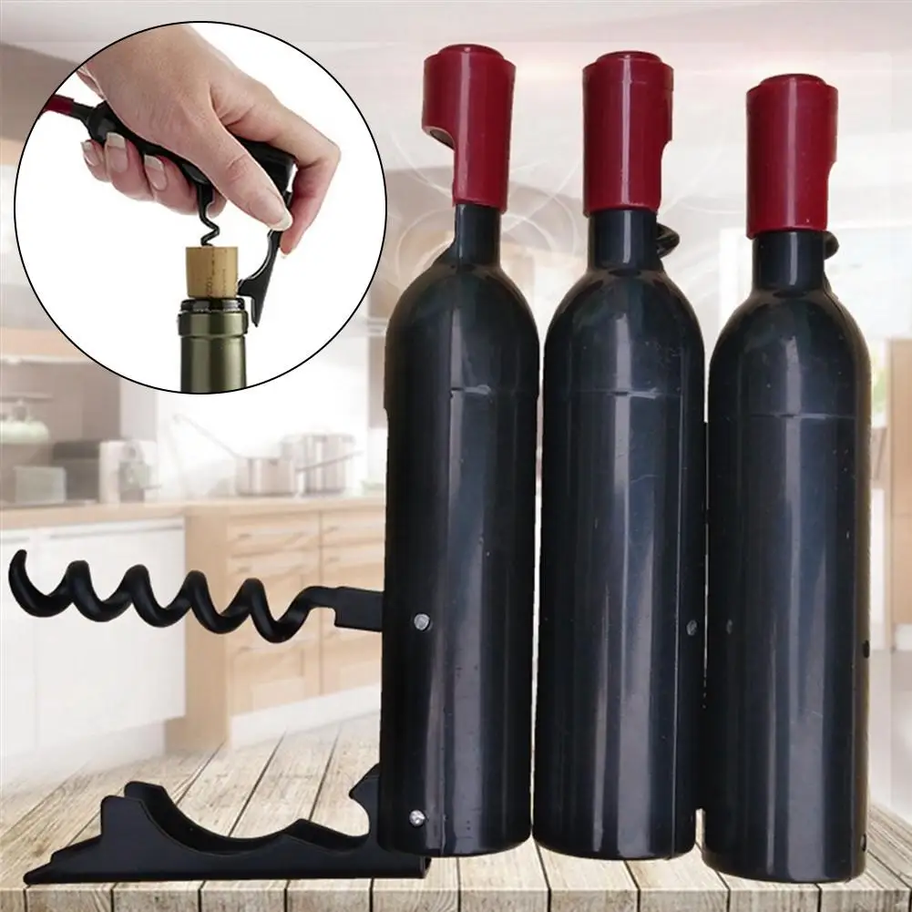 Foldable Opener Wine bottle type multi-function bottle opener Beer bottle opener Creative folding grape wine bottle opener