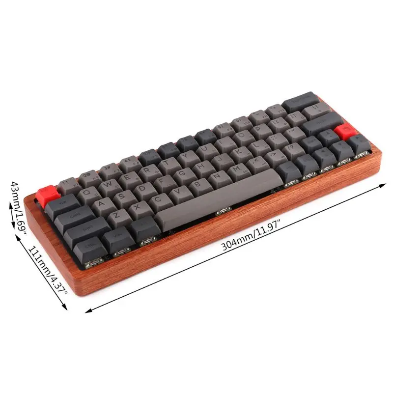 1 комплект 1 комплект портативная GK64 Механическая игровая клавиатура оптический Вишневый переключатель RGB светодиодный с подсветкой Проводная клавиатура Тепловая сублимационная клавиша