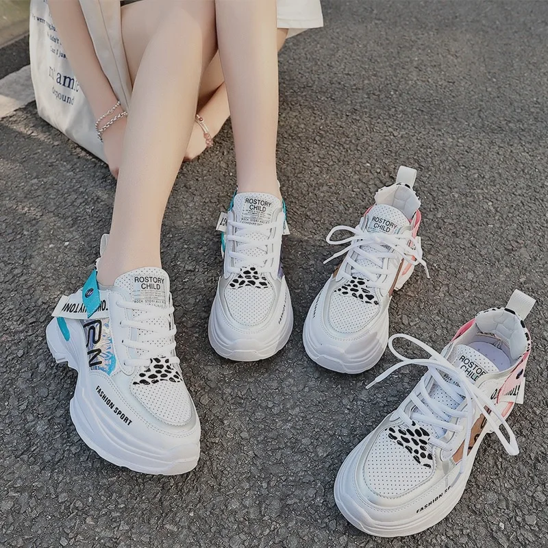 

Shoe Women's 2019 Spring Summer New Style Punched Sheet Surface Athletic Shoes Student Casual Versatile Flat