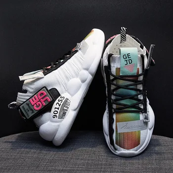 

The Breathable Indoor Heightening Sports Weaver Shoes Soft Bottom Light Running Shoes Foreign Trade Really Explosions Leisure