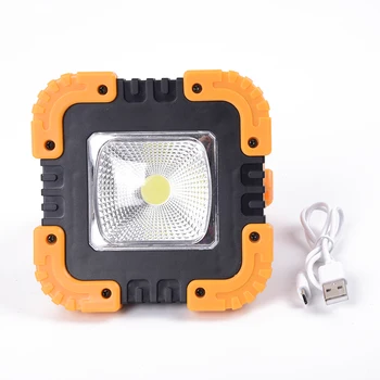 

20W Waterproof Portable COB Work Light Rechargeable Garage Camping Spot Lamp