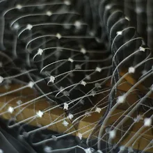 90*150 см модная полосатая вуаль ткань Французская линия тюль сетка ткань сценическое свадебное украшение DIY одежда прозрачная сетчатая ткань