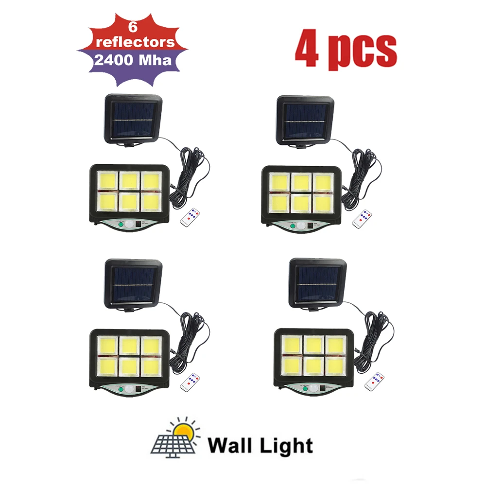 

Waterproof Super Bright LED Motion Sensor Solar Light With Mounting Pole Power Lamp Lights For Outdoor Wall Yard remote 3 modes
