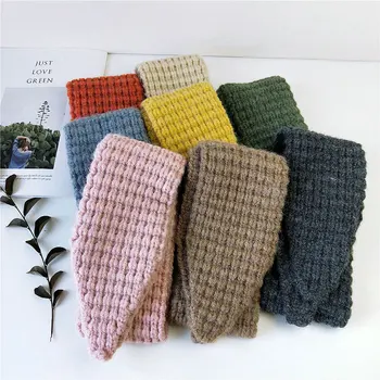 

Autumn and winter sweet solid color corn grain solid scarf couple knitting wool scarf student warm neck muffler scarf collars