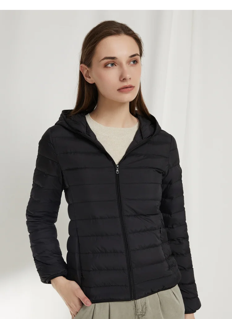 Bosideng New Hooded Duck Down Jacket Women Down Coat Ultra Light