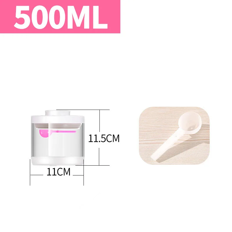 500ML Японский пресс герметичная стеклянная коробка для хранения зерновой гайки баночка для специй коробка для конфет кухонный сортировочный контейнер для еды контейнер для хранения - Цвет: 500ML