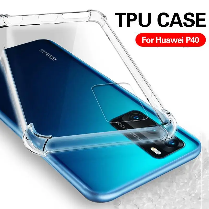 Shockproof Airbag Case For Huawei Mate 30 Pro P30 P20 P40 Lite Nova 5 4 Soft TPU Clear Silicone Cover honor 30S V20 9A | Мобильные