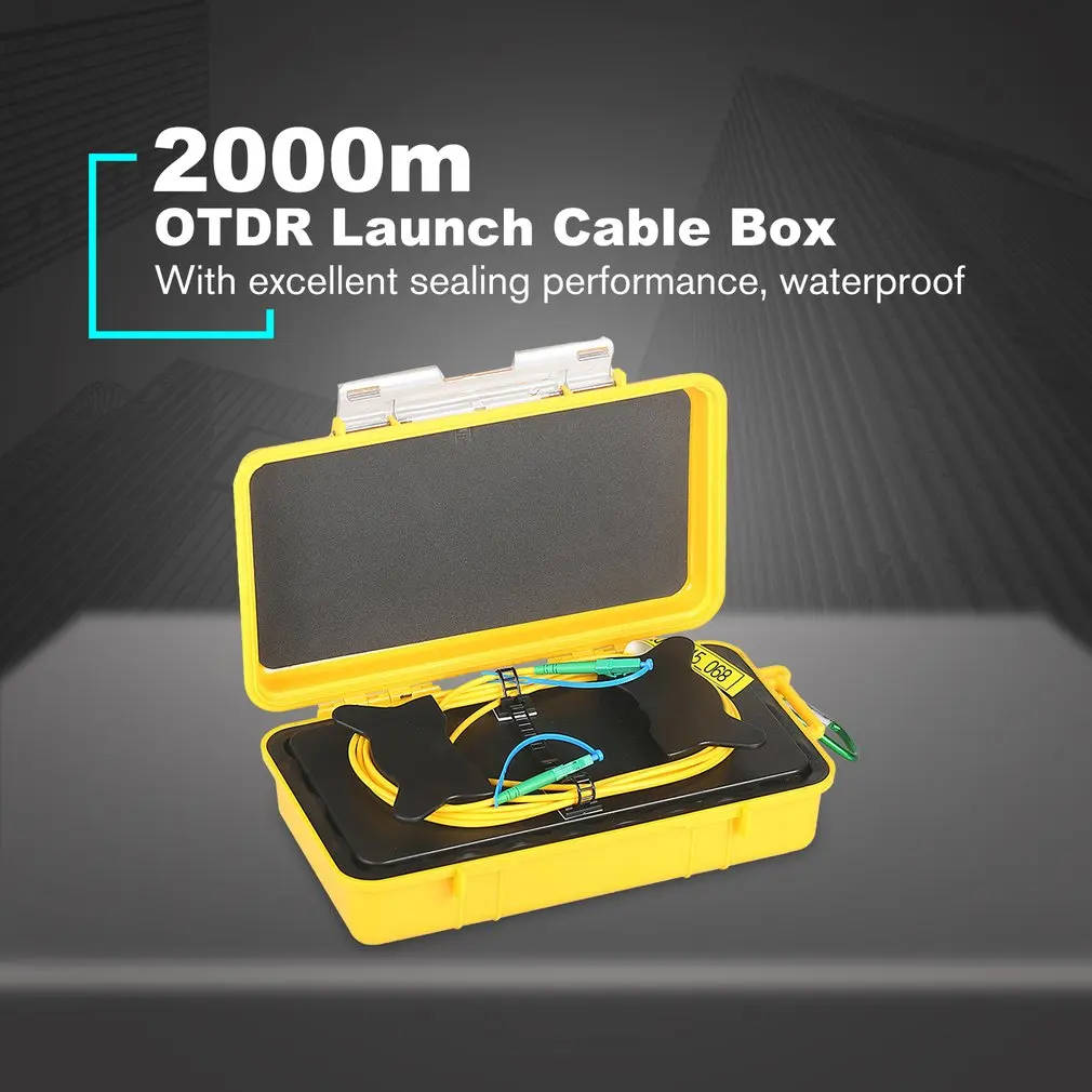 

2KM Single Mode Fiber Optical OTDR Launch Cable Box For OTDR Dead Zone Eliminator SC/UPC-SC/APC Test Extension Cable