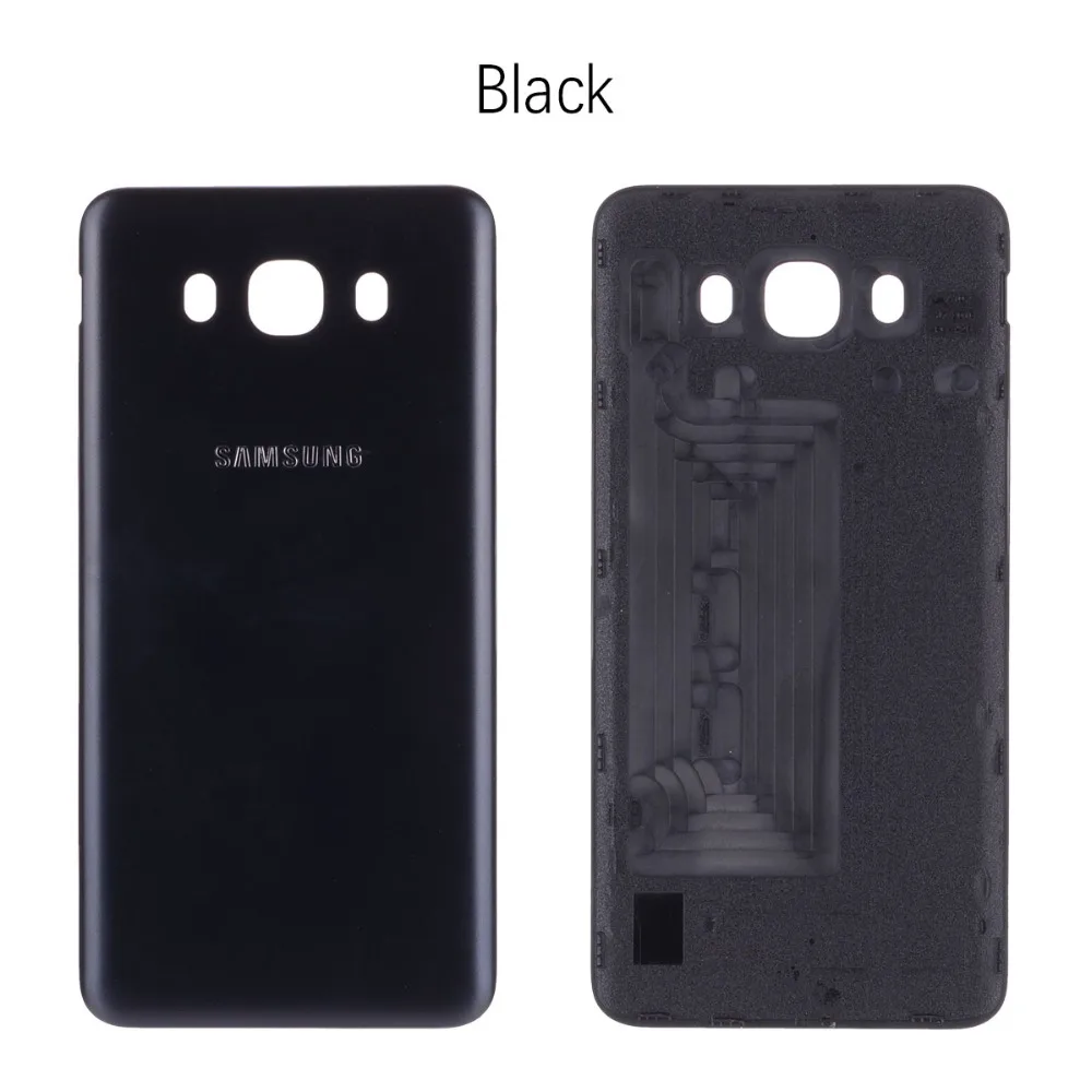 Для Samsung Galaxy J7 j710 J710F J710FN J710H J710M J710MN мобильный чехол для телефона Батарея задняя крышка - Цвет: black