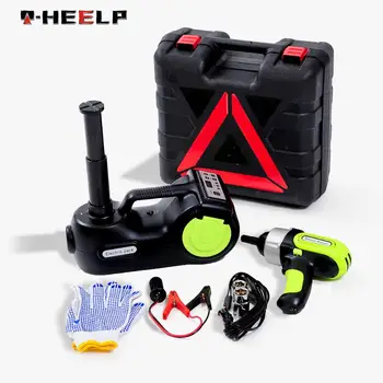 Price E-HEELP12V 5Ton 3 In 1 Car Jack Electric Hydraulic Jack Protable Tire Jack Electric Wrench Impact Wrench Tire Inflator LEDLight