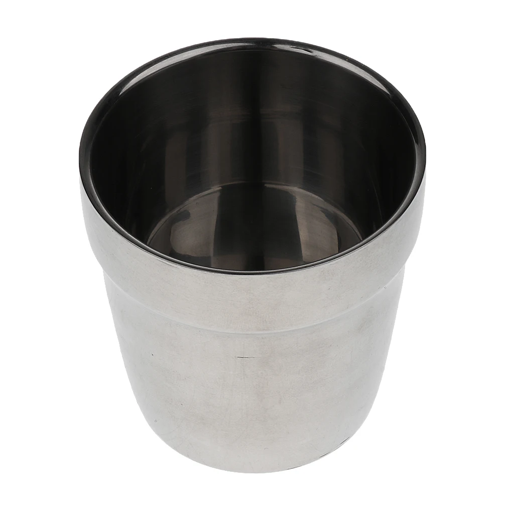 Mini Stainless Steel Coffee Mugs Drink Cup Beer Wine Cup Double Walled Insulated Travel Mug for Hot & Cold Drinks (16oz)
