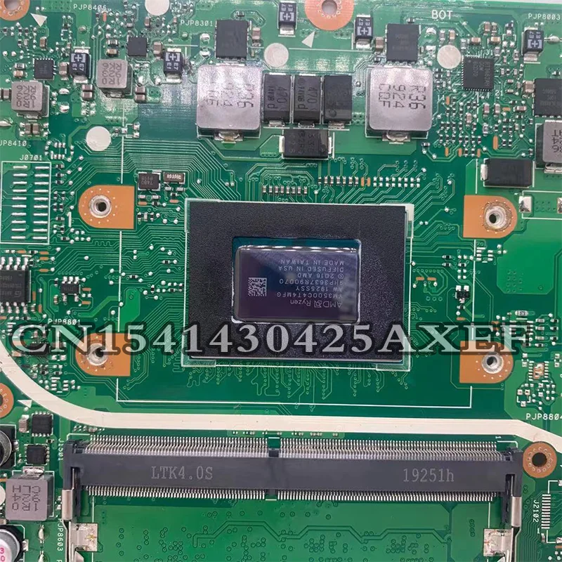 Mainboard para Asus Vivobook X512da Dinzi X512da X512dk X512d F512d F512da V5000 V5000f Laptop Motherboard 100% Teste R33200u 4g Placa-mãe para notebook - Imagem 5