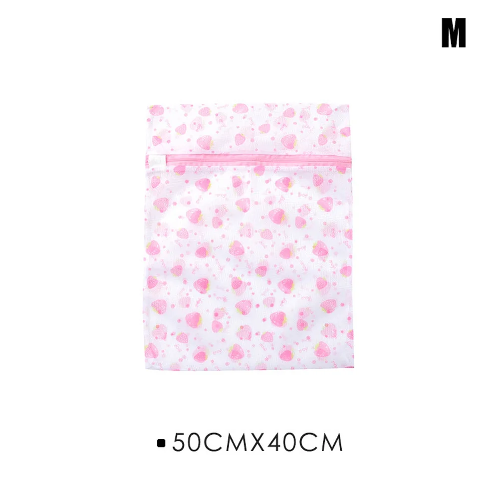M 40x50cm Нейлоновые чулки нижнее белье носок женский бюстгальтер сетчатый мешок для стирки одежды стиральная сеть помощи сумки на молнии чулочно-носочные изделия заставка бюстгальтер 3 размера - Цвет: M 40x50cm