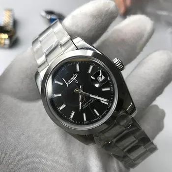 

Silver Watch 36mm AAA Men Luxury Watch Date Automatic Mechanical glide smooth second hand Jubilee Watches Free shipping