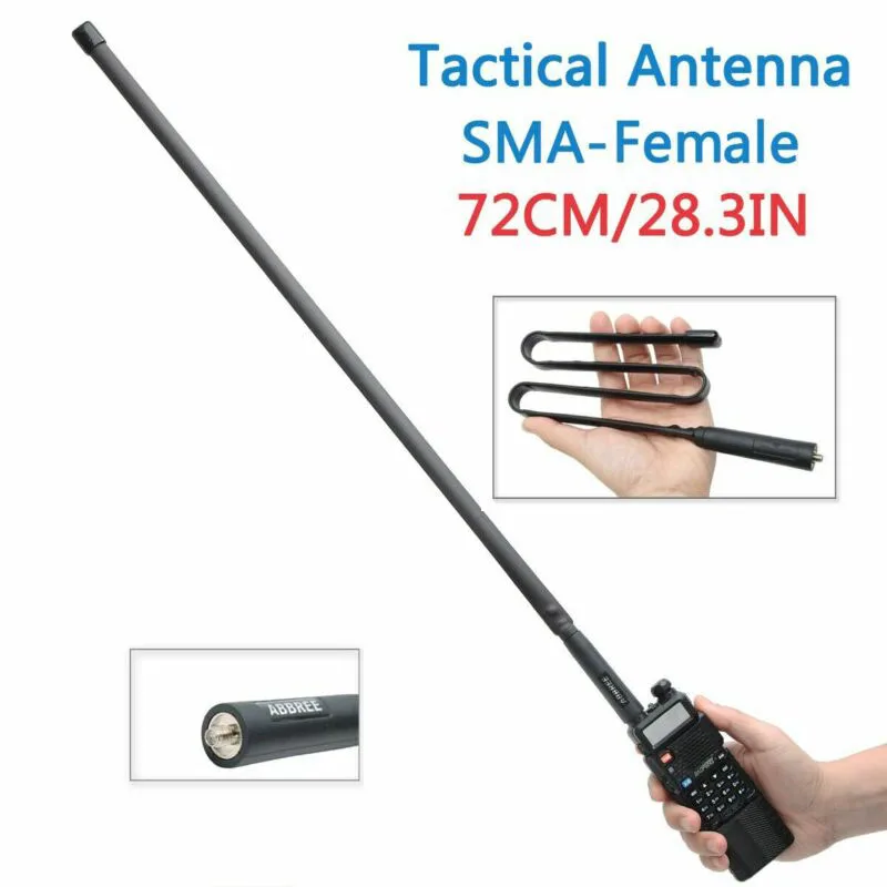 Baofeng SMA-обновление CS мягкая антенна 72 см для Baofeng BF-888S UV-5R UV-82 радио mmdvm антена иди и болтай walkie talkie