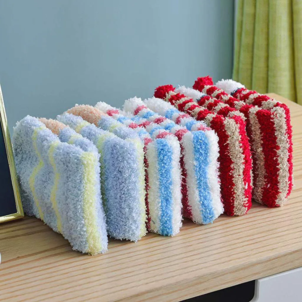 3 пары, Осень-зима, женские носки, креативные, для скейтборда, теплые, в полоску, удобные, Харадзюку, пушистые, короткие носки, милые, в стиле хип-хоп, забавные носки