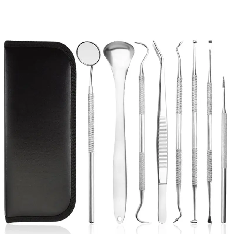 

8 Pcs/set Dogs Cats Tartar Stones Remover Pet Teeth Cleaning Tools Dental Scraper Animal Tooth Care Tool Set