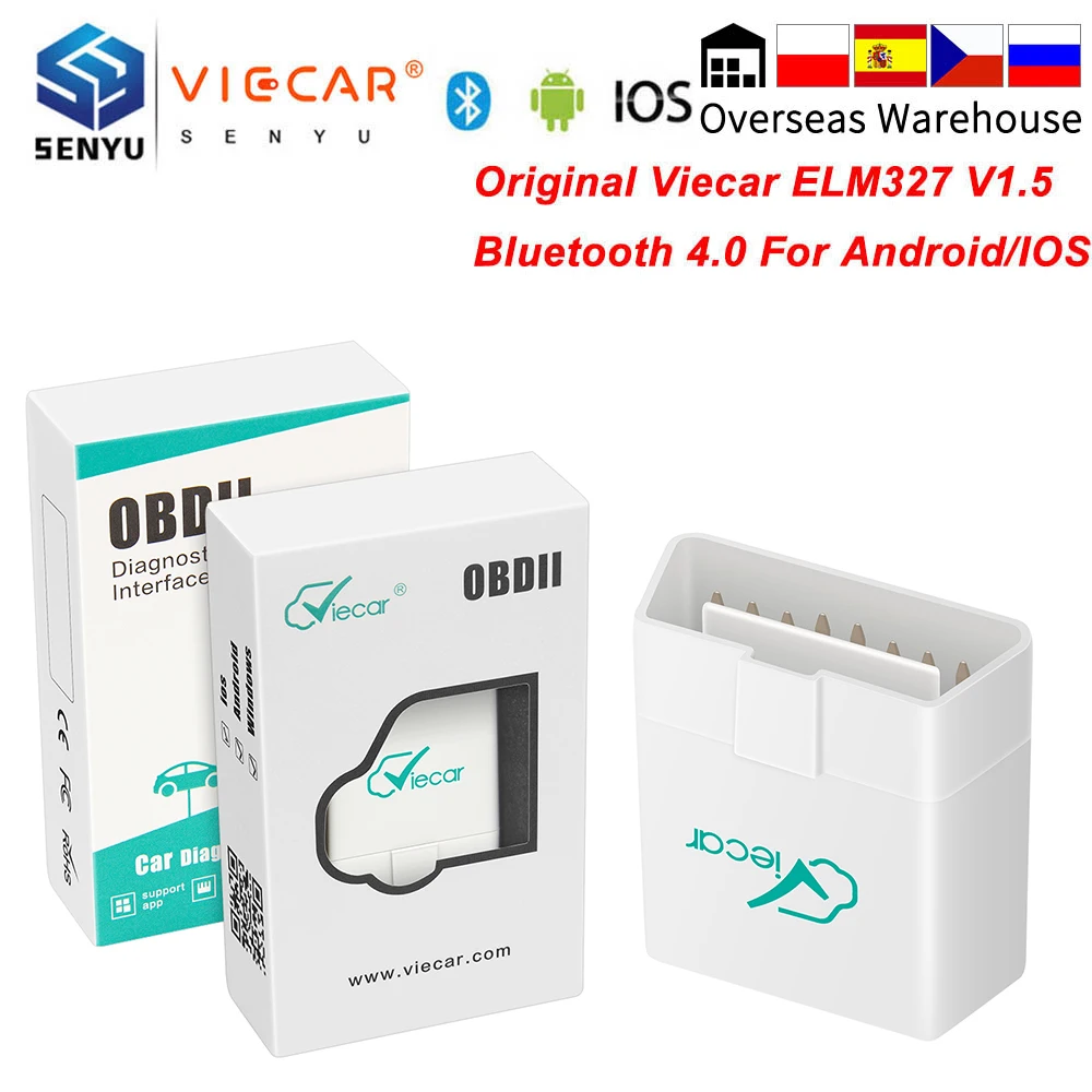 ELM327 OBD2 Scanner PIC18F25K80 Car Diagnostic Bluetooth-4.0 Android/ios Viecar Original