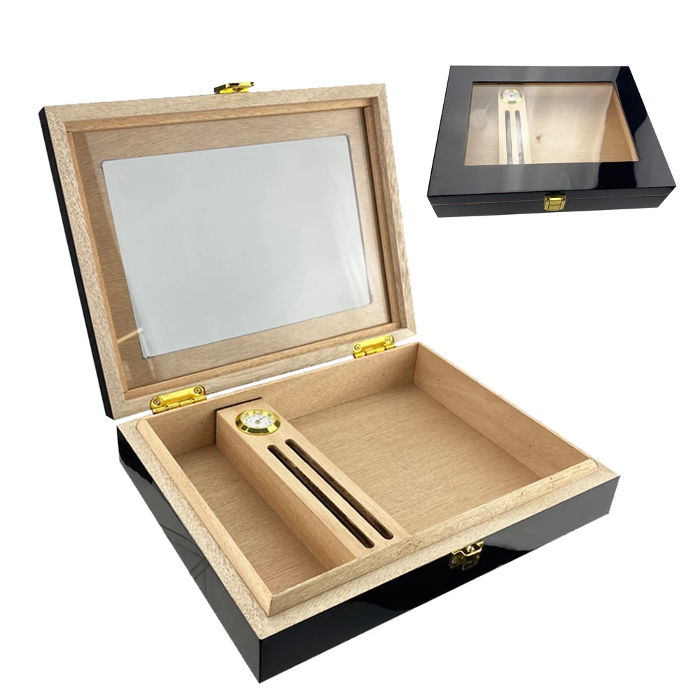 Cedar Wood Travel Humidor Box Portable 30 Pcs Cigar Case Humidifier Sigaren Box