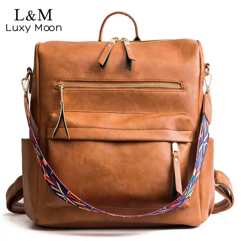 cheap leather backpack womens
