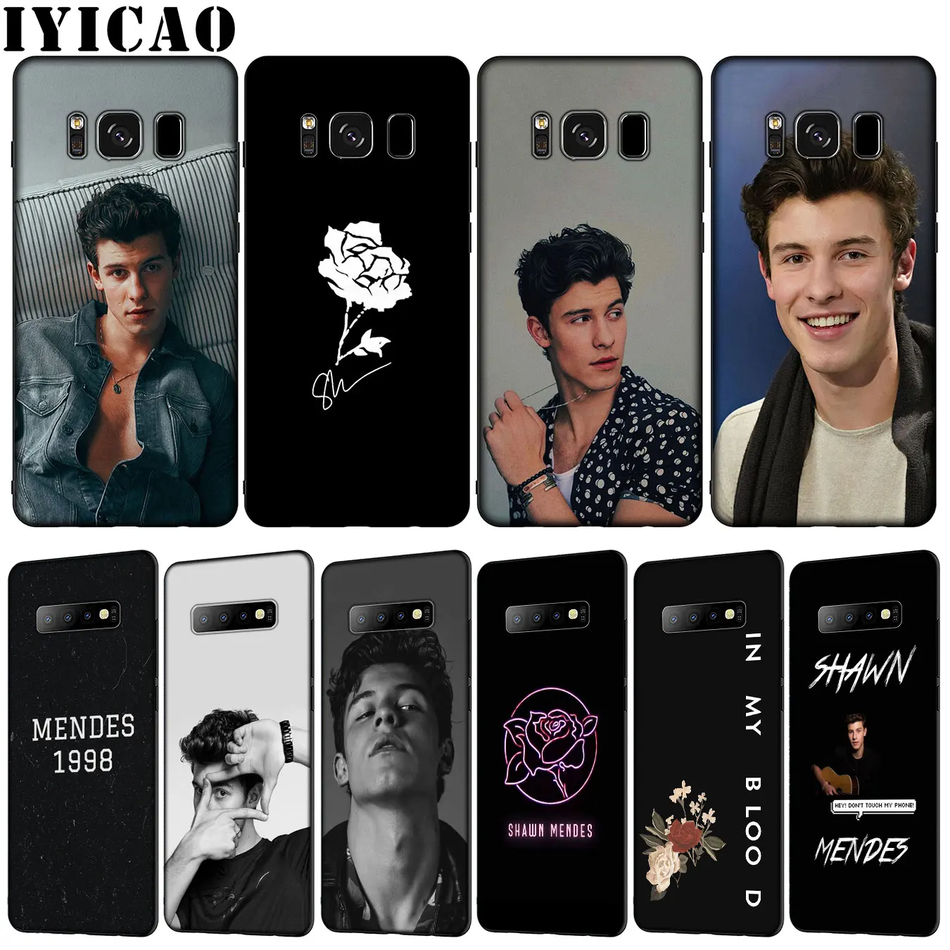 

IYICAO Shawn mendes Soft TPU Silicone Phone Case for Samsung Galaxy S10 E S9 S8 Plus S6 S7 Edge S10e