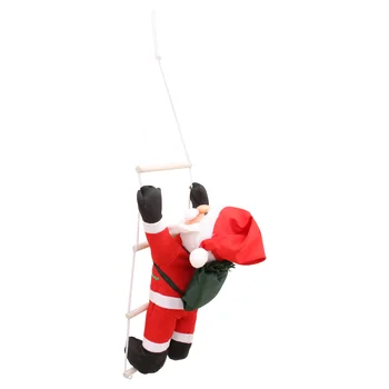 

1pc 60cm Premium Hanging Swing Climbing Ladder Santa Pendant for Home Christmas Tree