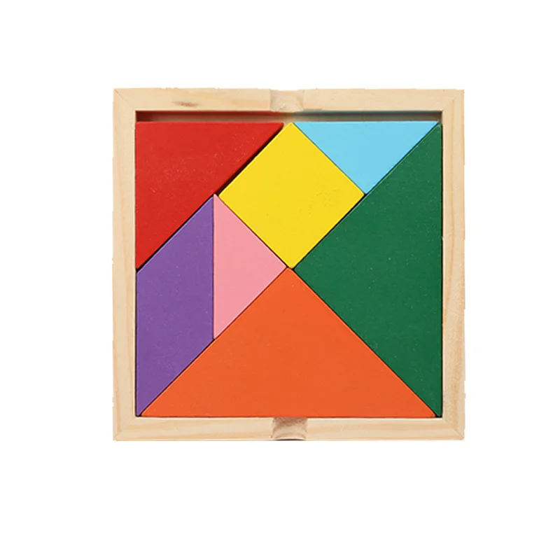 

New Hot Sale Children Mental Development Tangram Wooden Jigsaw Puzzle Educational Toys for Kids Brain Training Puzzle Toy Gift