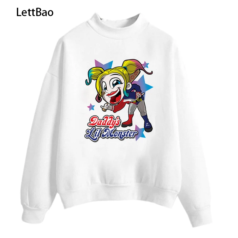 Женский пуловер с эстетическим принтом Harley Quinn готический Летний Уличная