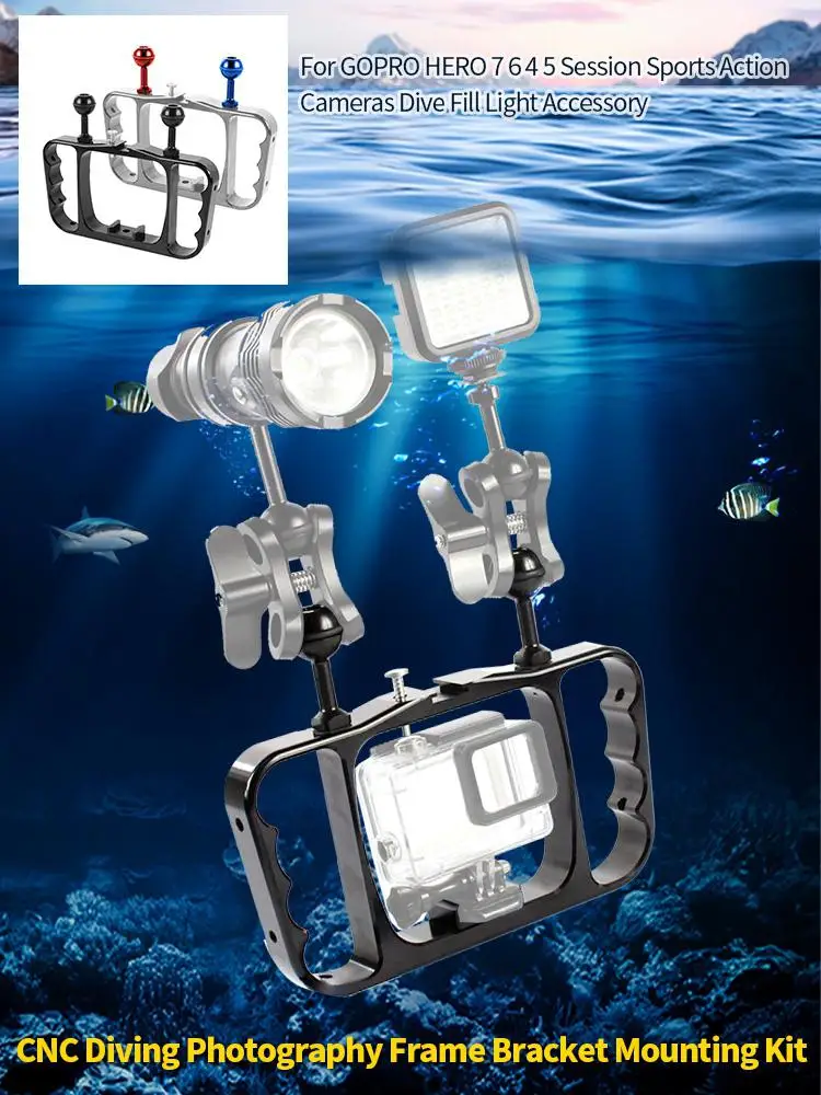 Фон для фотосъемки кронштейн для экшн-камеры GoPro Hero 7 6 5 4/3+/3/2 Экшн камера Дайвинг аксессуары Дайвинг фотографии кронштейн R20