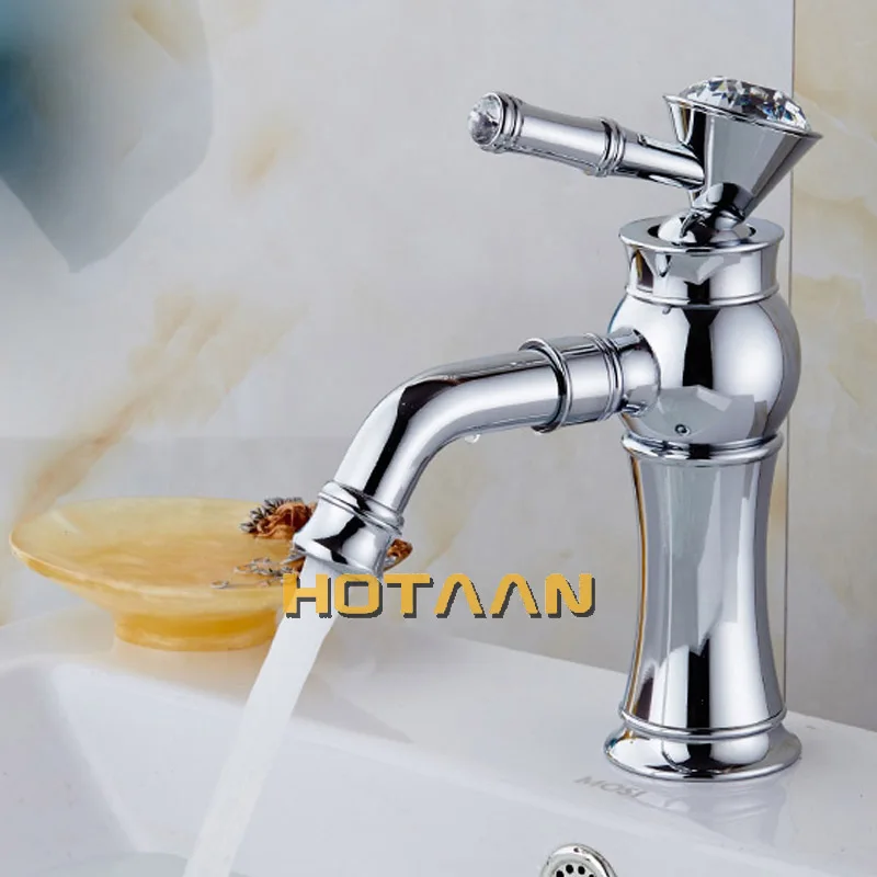 Basin faucet Bathroom faucet Gold finish Brass Mixer Tap