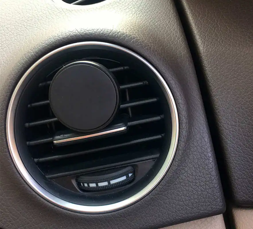 Universal Auto Car Holder Mini Air Vent Strong Magnet Car Mounted Phone Holder Bracket Stand Rack Super Magnet Phone Stand Rack