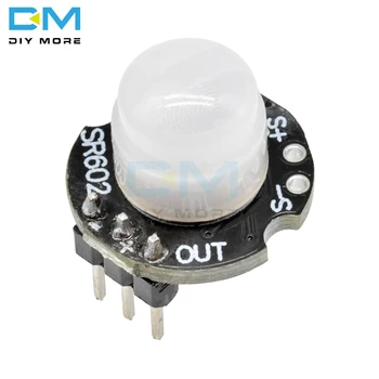 

MH-SR602 MINI Motion Sensor Detector Module 3PIN SR602 Pyroelectric Infrared PIR kit sensory switch Bracket For Arduino 3pin