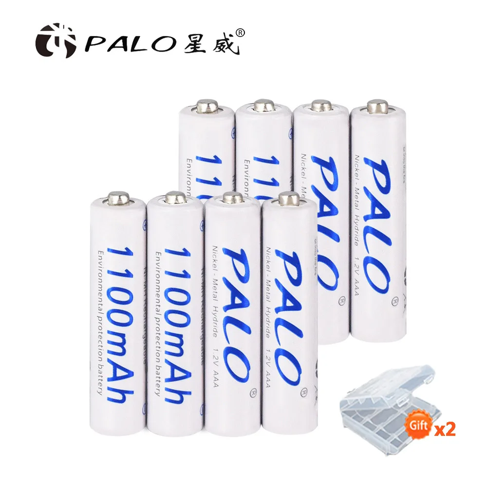 2-16 шт AAA 1100mAh ni-mh аккумуляторная батарея AAA 3A ni mh nimh 1,2 V 1,2 Вольт Оригинальные аккумуляторы высокой емкости тока - Цвет: 8pcs