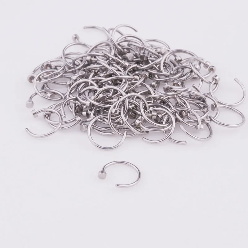Orecchini punk acciaio inox spirale elica labbra naso anello Orecchini punk acciaio inox spirale elica labbra naso anello