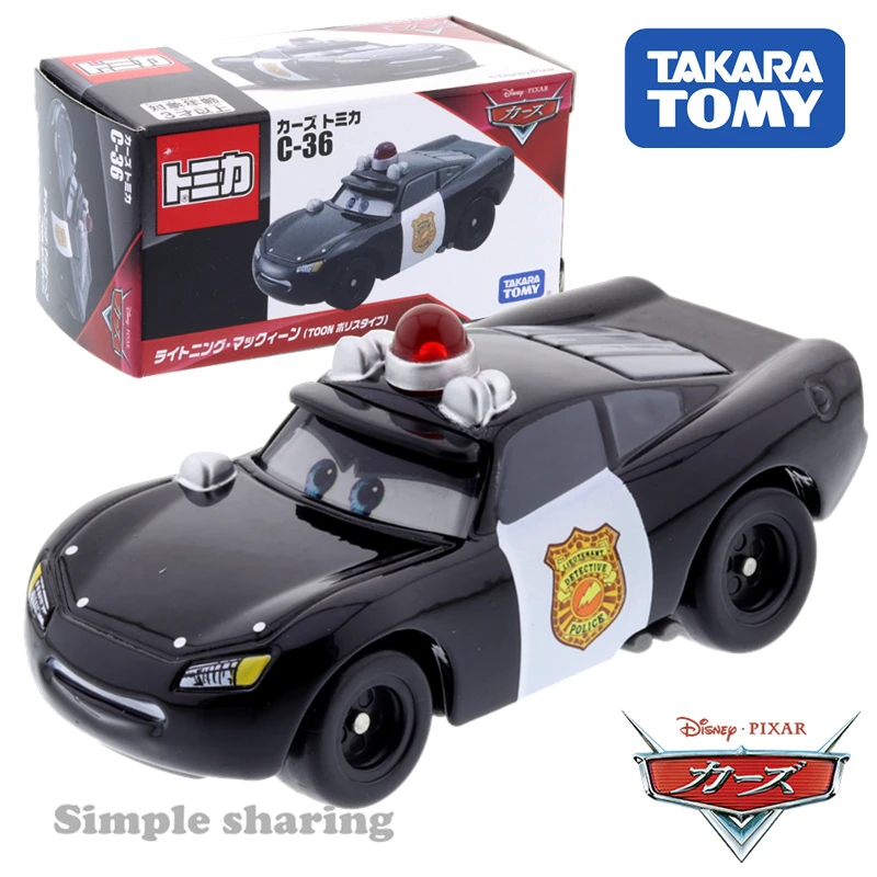 Takara Tomy TOMICA coches de C 36, Rayo McQueen, policía, Pop, juguetes  para niños, vehículo de Motor, Metal fundido a presión, modelo  coleccionable, nuevo|Juguete fundido a presión y vehículos de juguete| -
