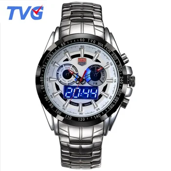 

TVG Top Brand Luxury Men Watches Led Digital Analog Quartz Watches Men Military Sport Watches relogio masculino mannen horloge