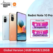 [Мировая премьера В наличии] Глобальная версия Xiaomi Redmi Note 10 Pro Смартфон 108Мп Камера Snapdragon 732G 120Гц AMOLED Дисплей