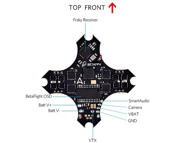 F4 1S бесщеточный контроллер полета V2.0 для Крошечный вуп 1s Fpv Дрон(Frsky RX) Frsky FCC