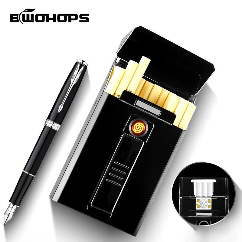 USB Перезаряжаемый чехол для прикуривателя вольфрамовый защищенный от ветра