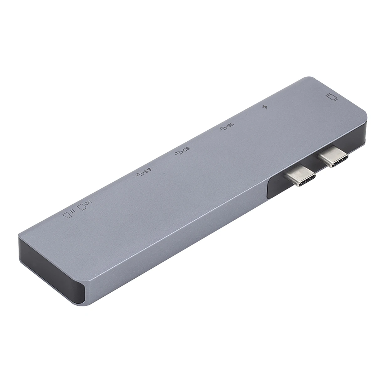 SOONHUA 7в1 type C к HDMI USB 3,0 PD зарядный концентратор TF кард-ридер концентратор USB из алюминиевого сплава