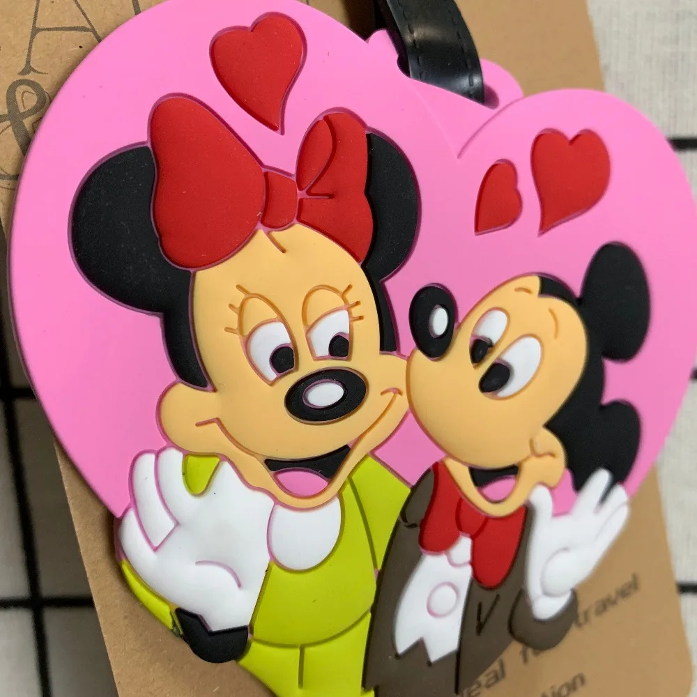 Micky Minnie Love аниме аксессуары для путешествий багажная бирка на чемодан ID адрес портативный держатель тегов багажная бирка Новинка