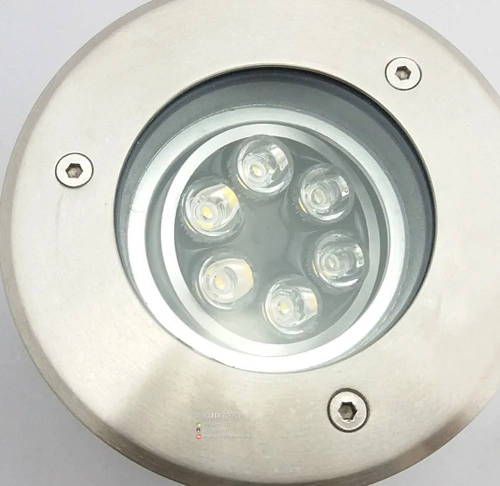 (3 шт./лот) 6 Вт IP68 светодио дный подземных Lamp12V AC85 ~ 265 В затемнения, похоронен/Inground 3 года гарантии открытый/сад