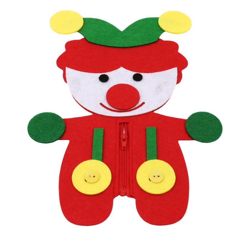 Hand Zipper Button Teaching Kindergarten Manual Diy Weave Cloth Early Learning Education Toy Montessori Teaching Aids Math Toys