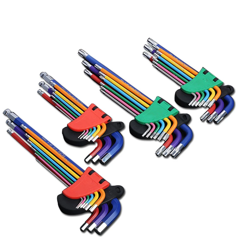 INBUS® 70310 Inbusschlüssel Set 9tlg, 1.5-10mm, mit ColorGrip orange