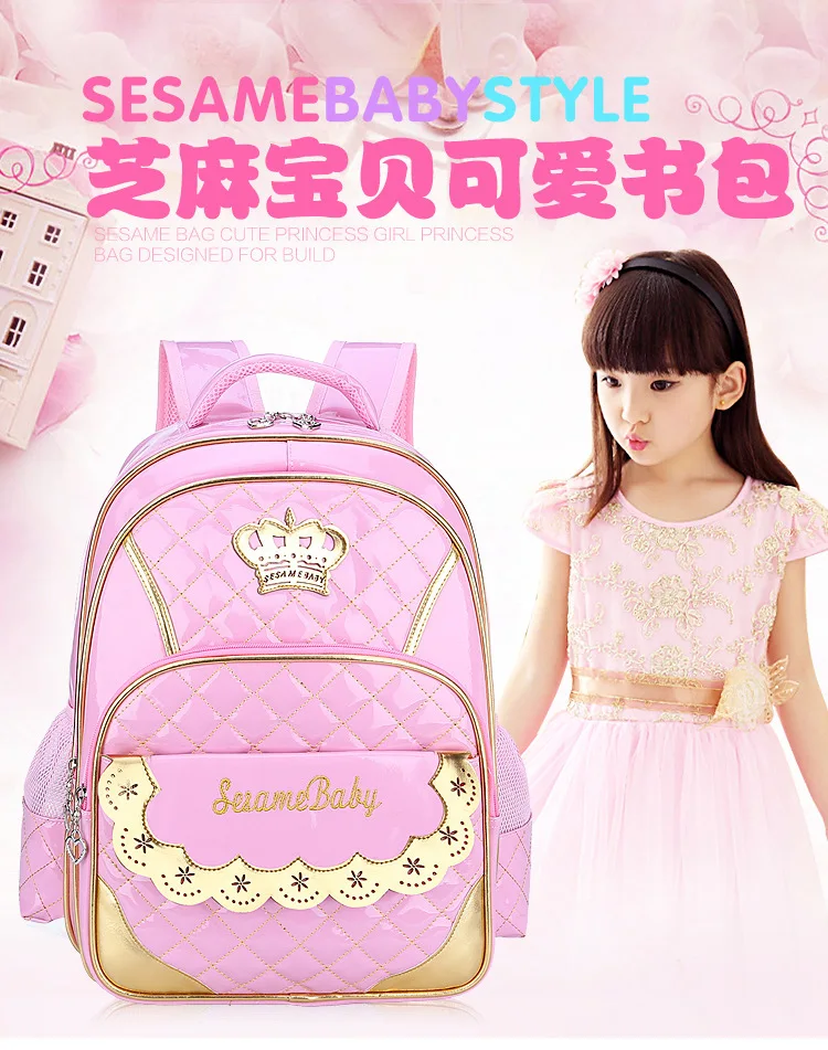 

Schoolbag for Elementary School Students GIRL'S Princess CHILDREN'S Rucksack Bag 1-3-6 Grade Backpack