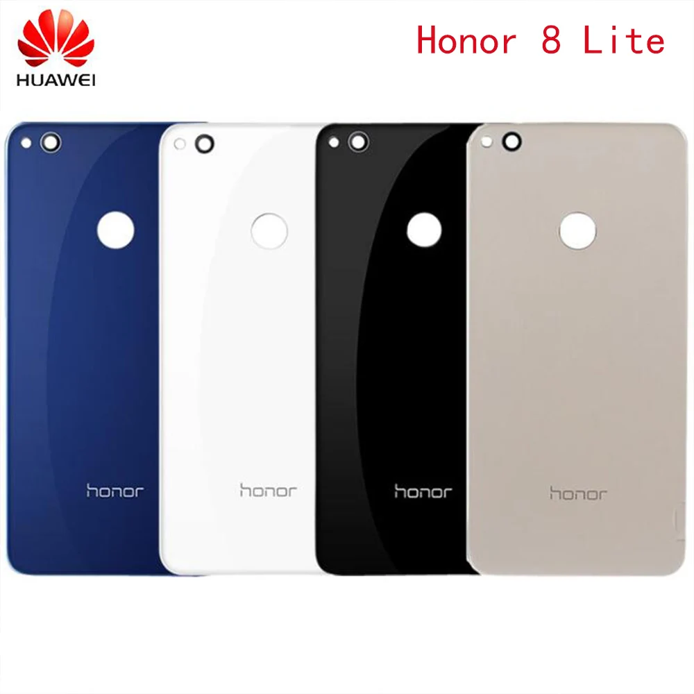 Оригинальный чехол для Huawei Honor 8 Lite Задняя стеклянная крышка аккумулятора Корпус