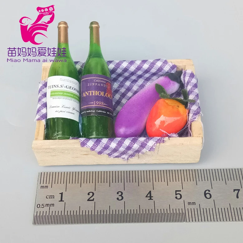 Аксессуары для кукол, мини-бутылка для вина, имитация шахматной доски, веселые игрушки, мини-фрукты, для куклы Барби
