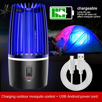 

Mosquito Killer Lamp Rechareable USB Ultraviolet Night Light Anti Mosquito Repeller Light Fly Pest Trap Lamp Zapper Killer